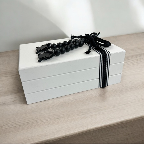 NWT Rae Dunn ‘Trick or Treat’ Faux Book Stack Decor - Picture 7 of 9